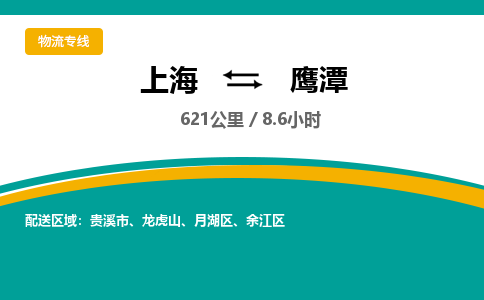 上海到鹰潭物流公司服务-五金交电运输专线「市县乡镇」