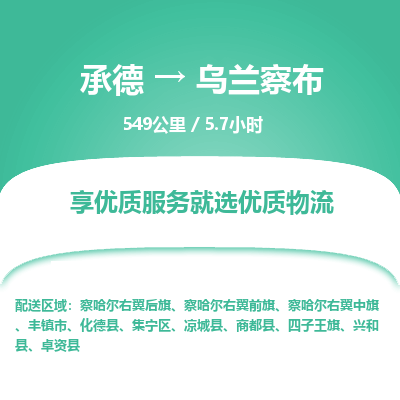承德到乌兰察布物流公司|承德到乌兰察布货运|承德至乌兰察布专线物流