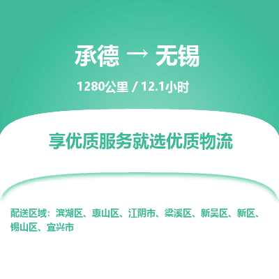 承德到无锡物流公司|承德到无锡货运|承德至无锡专线物流